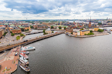 Image showing Ppanorama of the Old Town  in Stockholm, Sweden