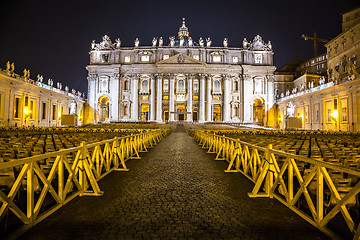 Image showing Vatican at night