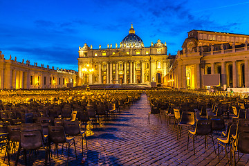 Image showing Vatican at night