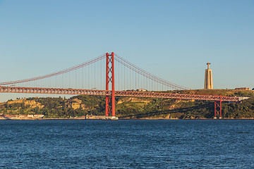 Image showing Rail bridge  in Lisbon, Portugal.