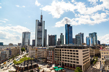 Image showing Financial district in Frankfurt