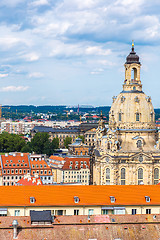 Image showing Dresden and Frauenkirche church