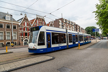 Image showing Tram in Amsterdam, Netherlands