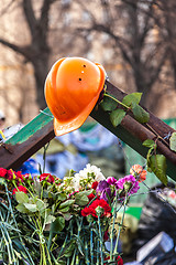 Image showing Ukrainian revolution, Euromaidan after an attack by government f