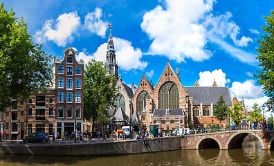 Image showing Oude Kerk (Old Church) in Amsterdam