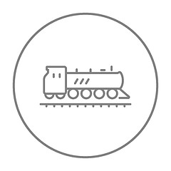 Image showing Train line icon.