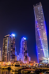 Image showing Dubai Marina cityscape, UAE