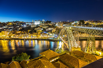 Image showing Porto in Portugal at night