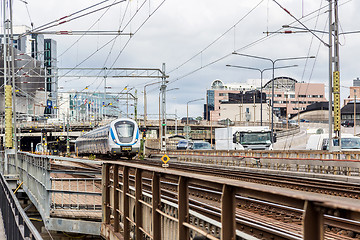 Image showing Modern  train in Sweden