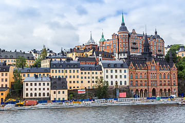 Image showing Ppanorama of the Old Town  in Stockholm, Sweden