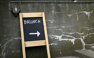 Image showing brunch this way