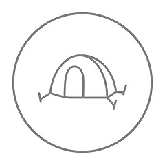 Image showing Tent line icon.