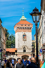 Image showing St. Florian\'s gate in Krakow