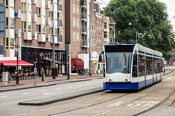 Image showing Tram in Amsterdam, Netherlands