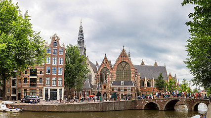 Image showing Oude Kerk (Old Church) in Amsterdam