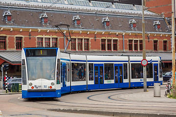 Image showing Tram in Amsterdam, Netherlands