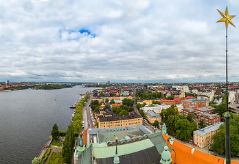 Image showing Ppanorama of the Old Town  in Stockholm, Sweden