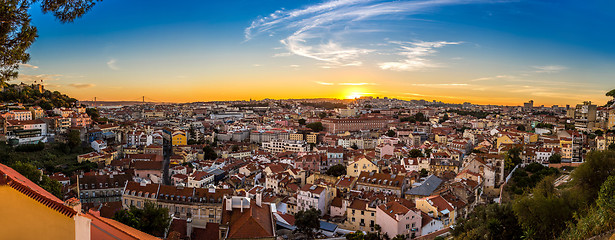 Image showing Lisbon at nigth