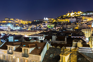 Image showing Lisbon at nigth