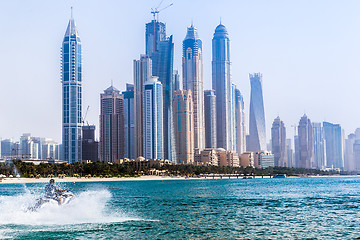 Image showing Dubai Marina cityscape, UAE