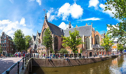 Image showing Oude Kerk (Old Church) in Amsterdam