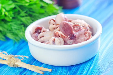 Image showing boiled octopus