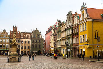 Image showing Old market square in Poznan