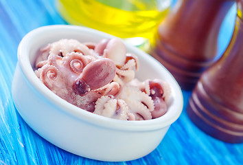 Image showing boiled octopus