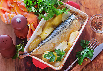 Image showing potato with fish