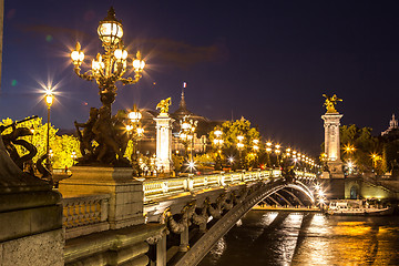 Image showing Bridge of the Alexandre III in Paris