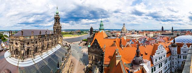 Image showing Panoramic view of Dresden