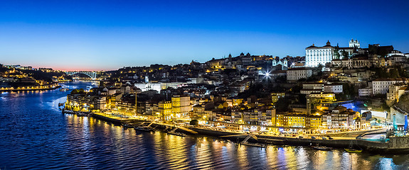 Image showing Porto in Portugal at night