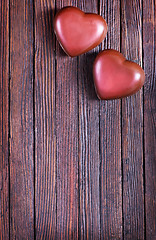 Image showing chocolate hearts