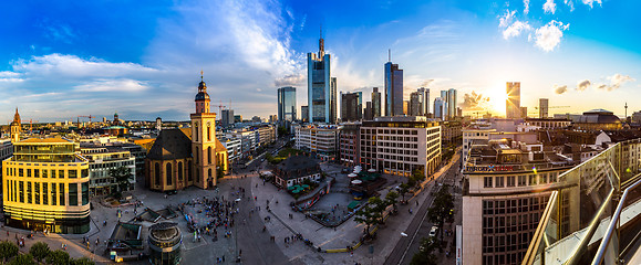 Image showing Aerial view of Frankfurt