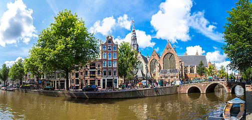 Image showing Oude Kerk (Old Church) in Amsterdam