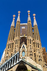 Image showing Sagrada Familia  in Barcelona