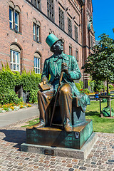 Image showing Hans Christian Andersen statue in Copenhagen, Denmark.