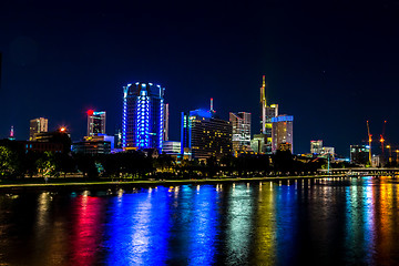 Image showing Frankfurt am Main during sunset