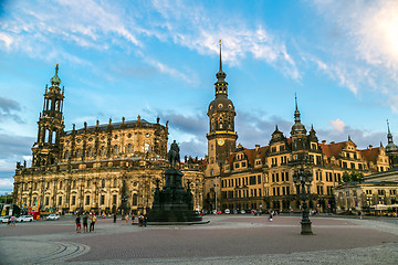 Image showing Sunset view of Dresden.