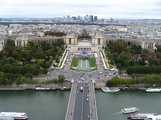 Image showing bird's eye view from Eiffel Tower