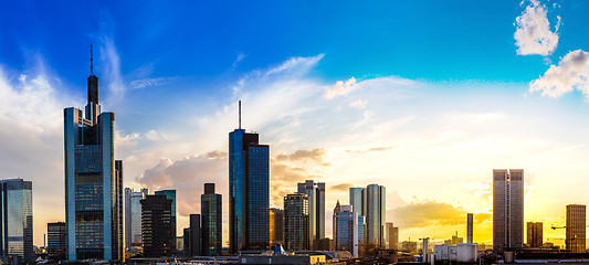 Image showing Aerial view of Frankfurt