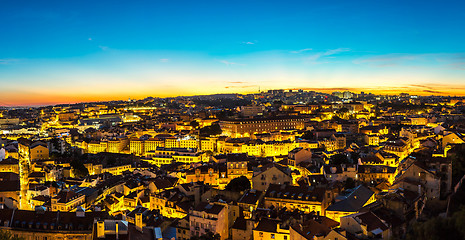 Image showing Lisbon at nigth