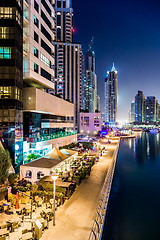 Image showing Dubai Marina cityscape, UAE