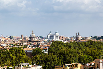 Image showing Panoramic view of Rome