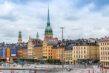 Image showing Ppanorama of the Old Town  in Stockholm, Sweden