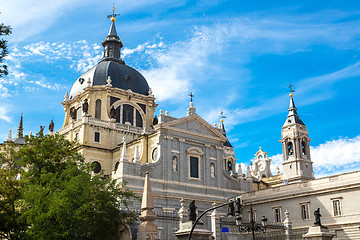 Image showing Almudena cathedral in Madrid