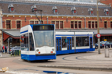 Image showing Tram in Amsterdam, Netherlands