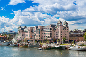 Image showing Oslo skyline and harbor. Norway