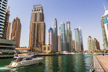 Image showing Dubai Marina cityscape, UAE