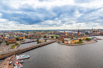 Image showing Ppanorama of the Old Town  in Stockholm, Sweden